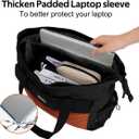 Women's Travel Tote Bag - Large Capacity Single Shoulder Carry-On, Lightweight Weekender Organizer for Work & Travel (Black-brown)