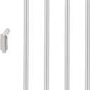 M10 Threaded Extension Rod with Sloped Ceiling Adapter Kits for Pendant Light, Island Lighting, Brushed Nickel