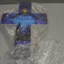 Yousoontic Outdoor Nativity Scene Solar Lighted Religious Christmas Garden Stake Nativity Scene Yard Decorations Solar Light up Holy Night Cross Stake Decor for Christmas Outside Patio Yard (Classic)