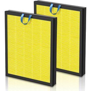 Vital 200S Pet Care Replacement Filter for LEVOIT Vital 200S and Vital 200S-P Air Purifier, HEPA and Activated Carbon Filter, Vital 200S-RF-PA, 2 Pack, Yellow