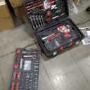 KINGTOOL Home Tool Set Kit - 286 PCS Home Auto Repair Tool Kit with Rolling Tool Box, Mechanic Tool Sets with 21V Max Cordless Power drill, Perfect for Homeowner, Diyer, Handyman