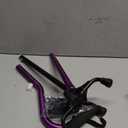 AOHHL Quad Walking Cane Foldable Adjustable Portable Stick Men & Women and Seniors - Lightweight & Sturdy with 4-Pronged Base for Extra Stability Balance,Self Standing Gifts for mom Dad (Purple) 3 Pcs