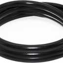 Flame King 120-inch Propane Thermo Plastic Hose Assembly, 3/8-inch ID, 3/8-inch MPT X 1/2-inch Female Flare, for RVs and Travel Trailers