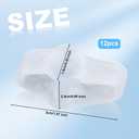 8pcs Silicone Toe Separators, Soft Toe Spacers Corrector with 2 Loops for Men & Women Straighten Overlapping Toes