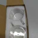 Espresso Cups Set of 2, 4 Oz Espresso Shot Glass with Handle Double Spout Cups Clear Glass Milk Cup Coffee Accessories Great for Making Coffee Desserts Salad Dressing