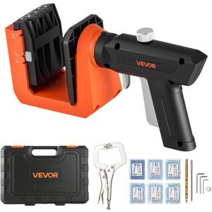 VEVOR Pocket Hole Jig Kit, 1/2", 3/4", 1-1/2" Adjustable, 360 Rotating Handle, Jig Pocket Hole System with 260 Screws, C-Clamp, Stop Collar, Drill Bit, Easy Clamping and Adjusting, for Woodworking