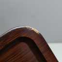 Wood Vanity Tray, Bathroom Counter Solid Walnut Organizer, Toilet Tank Top Wooden Serving Plate for Dinner Tea Coffee (Natural Walnut Color, 14 x 5.9 inch)