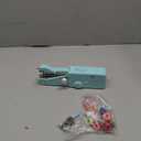 Portable Sewing Machine Handheld for Beginners Electric Black Hand Held Sewing Machines Kit for Adults Kids Boys 8-12 Mini Samll Included Mannual and Accessories Sewing Hem and Quick Stitching