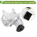 No.D1469G/924-713/88965342 Ignition Lock Cylinder for Chevrolet Silverado 1500 3500 01-06 Silver Tone Front Ignition Switch Cylinder Lock Metal 1 Set