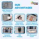 Orian Diaper Bag Backpack, Diaper Bag with Baby Changing Station, Large Travel Diaper Bag, Mosquito Net, USB Charging Port, Waterproof Unisex Baby Bag - 3 bonus gifts