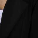 PRETTYGARDEN Women's 2026 Spring Fall Long Blazer Jackets Long Sleeve Lapel Pockets Loose Fit Work Casual Blazers Outerwear (Black, XXL)