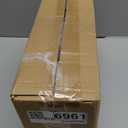 2PCS Acrylic Rectangular Serving Tray with Lid - Grey Black Marbleized Grain Cake Holder, Cake Stand Display Set for Cheese, Chips, Fruit Platter