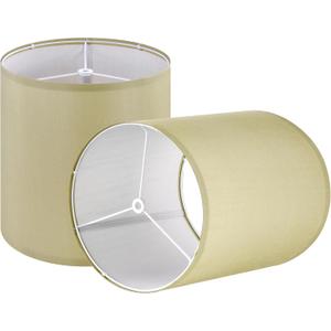 Small Tall Drum Lamp Shades for Table Lamps -9.89.810.8 inch (Spider) Natural Fabric Lampshade for Living Room Gold Lampshades Replacement-Modern Barrel DIY Shade, Required Assembly By GO&SO