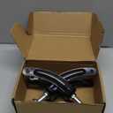 Wheelchair Front Wheel Fork Replacement Parts for 8" Wheel, Heavy Duty Steel Steel Replacement Bracket for Transport Chairs, 2 Pcs(Black)