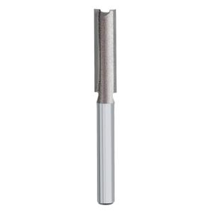 2 x 13mm Double Flute Straight Router Bit 1/2" Cutting Diameter, 1/4" Shank Flush Trim Cut Router Bit for Woodworking