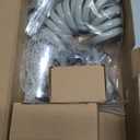 CECEFIN Kitchen Sink Sprayer Hose Attachment for Faucet, Kitchen Faucet Head Replacement w/ 79" Recoil Hose and Holder, Pressurized Water Saving Aerator & Diverter Valve, Faucet Sprayer Attachment Set (F- Grey- ON/OFF Pause Sprayer)