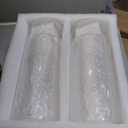 48 Pack Glass Cylinder Vases 4,6,8,10 Inch Tall Clear Flower Vase Hurricane Floating Candle Holder for Table Centerpiece Wedding Home Decor
