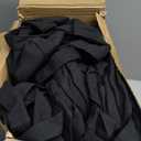 Sanwuta 48 Pack Mini Canvas Tote Bag 8'' x 4'' x 10'' Small Sublimation Blank Canvas Bags Reusable Tote for Christmas Crafts DIY Party Gifts (Black)