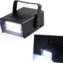Mini White Strobe Stage Light with Super Bright 24 LEDs Adjustable Speed Flash Party Lighting Dance Lights Best for Home Room Parties Kids Birthday Halloween Christmas Wedding Show Club Pub