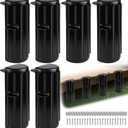 4 x Boat Dock Bumpers,Dock Bumpers Fenders Marine-Grade Straight Edge & Side | Dock Fender Guards,Boat Dock Bumpers Inflatable Vertical Dock Protection, UV-Resistant, Includes Mounting Hardware