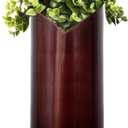 Farmhouse Metal Hanging Vase Set - Galvanized Wall Planter & Decorative Tin Sconce for Indoor or Outdoor Use - Hanging Vases for Flowers & Mounted Flower Holder Decor