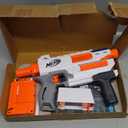 Nerf Modulus Mediator Blaster -- Fires 6 Darts in a Row, Pump Action, Slam Fire, Includes 6-Dart Clip and 6 Official Nerf Elite Darts 