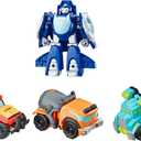 Playskool Heroes Transformers Rescue Bots Academy Rescue Team Pack, 4 Collectible 4.5" Converting Action Figures, Toys for Kids Ages 3 & Up 