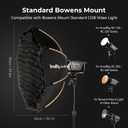 SmallRig 35"/90cm Softbox LA-O90 Quick Release Octagon Soft Box for Bowens Mount COB Lights for SMALLRIG for Neewer for Aputure for Godox