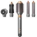Hair Dryer Brush, webeauty 5 in 1 Professional Hot Air Styling, High-Speed Negative Ionic Hair Dryer Fast Drying, Multi Hair Styler with Air Curling Iron, Volumizing, Straightening (Grey Gold)