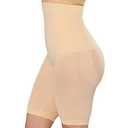 SHAPERMINT Shapewear for Women - High-Waisted Shapewear Tummy Control Shorts, Thigh Slimmer, Underwear for Women Nude, Medium-Large