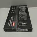 Wireless Keyboard and Mouse Combo, 2.4G Full Size Wave Keys Ergonomic Keyboard with Wrist Rest and 3Level DPI Adjustable Wireless Ergonomic Mouse for Windows, Mac OS Desktop/Laptop/PC(Graphite)