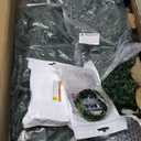 4FT Topiary Trees Artificial Outdoors 2 Pack, Two 4 Foot UV Resistant Faux Cedar Topiary Ball for Outdoor Front Porch Door, Set of 2 Fake Pine Cypress Tree with Led String Light