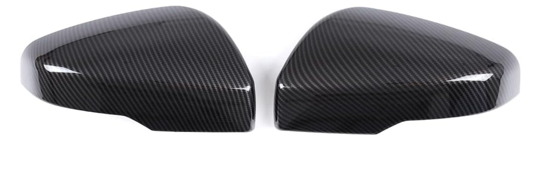 Car Side Mirror Decoration Cover Compatible with Subaru XV Forester Outback Legacy 2019-2022 2023 2024 2025 2026+,This Rear View Mirrors Cover Cap Cover trim is made of ABS. (Carbon Fiber)