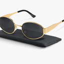 livho 2025 Trendy Oval Sunglasses - Stylish Polarized Shades for Everyday - Retro Metal Frames