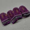 QUMY Dog Shoes for Large Dogs, Medium Dog Boots & Paw Protectors for Winter Snowy Day, Summer Hot Pavement, Waterproof in Rainy Weather, Outdoor Walking, Indoor Hardfloors Anti Slip Sole Purple Size 4