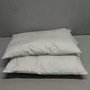 Nestl 2 Pack Toddler Pillow for Sleeping 13 x 18, Small Kids Pillow for Travel, Car, School, Nap, & Toddler Bed, Machine Washable Soft Cotton Child 2 Year Old and Up - White