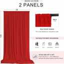 10ft x 10ft Red Backdrop Curtains for Parties, Wrinkle-Free Fabric Photo Backdrop Drapes for Christmas Valentine’s Day New Year Birthday Wedding Photography Background Decorations
