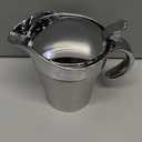 Stainless Steel Gravy Boat with Hinged Lid, Double Insulated Gravy Boat for Hot & Cold Sauces, Holiday Dinners and Thanksgiving (450ML/16 OZ)