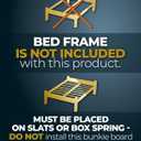 Golden Home Essentials Premium 10mm Full Size Bunkie Board (54" x 75") Slim Low-Profile Mattress Support Quiet, Moisture-Resistant, Lightweight Bed Board for Platform & Slatted Frames
