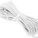3mm Elastic Round Bungee Rope Shock Cord Tie Down Boats Trailers 10m White
