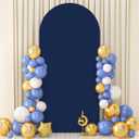 Wedding Arch Frame Cover 7.2ft Chiara Arch Cover Spandex Navy Blue Arch Backdrop Cover Round Top Balloon Arch Stand Covers Stretch Arched Backdrop for Birthday Graduation Party Celebration