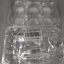 ONE MORE Clear Cupcake Boxes 6 Cavity Holder, Large 6 Compartment Muffin Containers Plastic Cupcake Carrier with Deep Dome 4" High Safe Eco-friendly Material Pack of 15