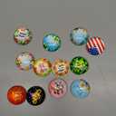 Set of 12 Refrigerator Magnets Glass Seasonal Magnets for St. Patrick's Day Irish Easter Spring Festival Fridge Decorative Magnet for Home Whiteboard Classroom Office