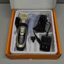 Oneisall Dog Clipper Low Noise, Dog Grooming Kit with Rechargeable, Pet Shaver Cordless Electric Quiet Hair Clipper Set for Dogs Cats PetsGold