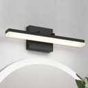 7Degobii Modern Chrome LED Dimmable Bathroom Vanity Light Light fixtures for Bathroom Above Mirror Adjustable Angle Acrylic 4000K Neutral White Lighting Fixtures (Black-Dimmable, 16.1‘’long-4000K)