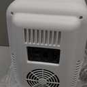 Cooluli Mini Fridge for Bedroom - Car, Office Desk & Dorm Room - Portable 4L/6 Can Electric Plug In Cooler & Warmer for Food, Drinks, Skincare Beauty & Makeup - 12v AC/DC & Exclusive USB Option, White