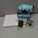 Magicfly Mini Sewing Machine with Extension Table, Dual Speed Portable Sewing Machine for Beginners with Light, Sewing Kit for Household Use, Blue