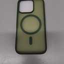 SUPFINE Magnetic for iPhone 16 Pro Case(Compatible with MagSafe)(Military Grade Drop Protection) Slim Translucent Matte Shockproof with Anti-Fingerprint Phone Case,Cangling Green