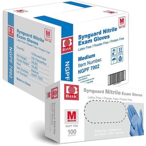 Basic Medical Blue Nitrile Exam Gloves, Latex-Free & Powder-Free Food-Safe House Cleaning Disposable Glove (1000 Pcs) Basic Medical Blue Nitrile Exam Gloves, Latex-Free & Powder-Free Food-Safe House Cleaning Disposable Glove (1000 Pcs)