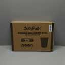 JollyPack 60 Pack 12 oz Paper Coffee Cups, Black Disposable Beverage Cups with Insulated Ripple Wall for Coffee, Tea, and Hot Chocolate